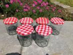 Set van 20 jampotten met deksel | 370 g/450 g, Ophalen, Zo goed als nieuw