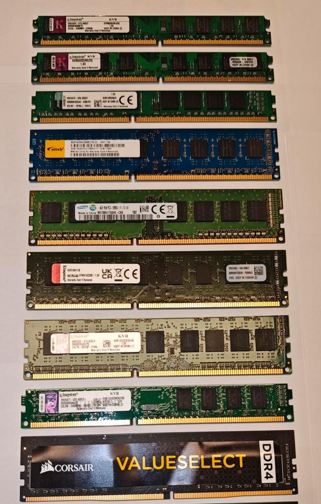 Desktop RAM geheugens DDR2, DDR3, DDR4, Computers en Software, RAM geheugen, Zo goed als nieuw, Desktop, 4 GB, DDR2, Ophalen of Verzenden