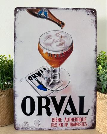 Metalen reclamebord Orval beschikbaar voor biedingen
