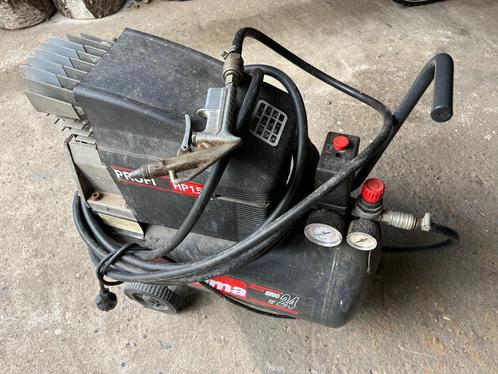 Balma compressor – Sirio 24Lt (werkend) Profi  HP1.5, Doe-het-zelf en Bouw, Compressors, Gebruikt, 6 tot 10 bar, Minder dan 25 liter