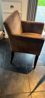 Eetkamerstoele, Huis en Inrichting, Stoelen, Ophalen, Gebruikt, Bruin, Leer