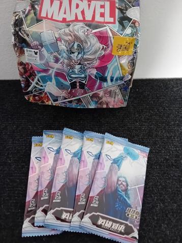 5x booster packs marvel hero beschikbaar voor biedingen