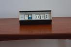 Copal 601 flipklok, metaal, zwart leer en glas, Ophalen
