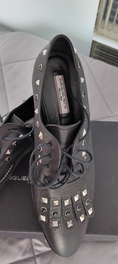 nieuwe veterschoenen GUGLIELMO ROTTA / mt 38/ made in Italy, Kleding | Dames, Schoenen, Nieuw, Instappers, Zwart, Verzenden