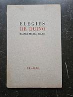 Elegies de Duino, Rainer Maria Rilke, 1949, boek quasi nieuw, Boeken, Ophalen of Verzenden, Zo goed als nieuw