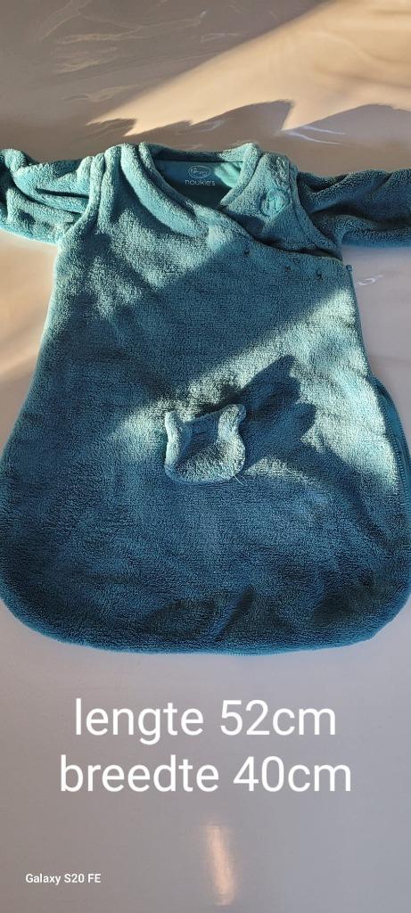 Fleece slaapzak groen lengte 52 cm, Kinderen en Baby's, Dekens, Slaapzakjes en Inbakerproducten, Zo goed als nieuw, Slaapzak, Minder dan 70 cm