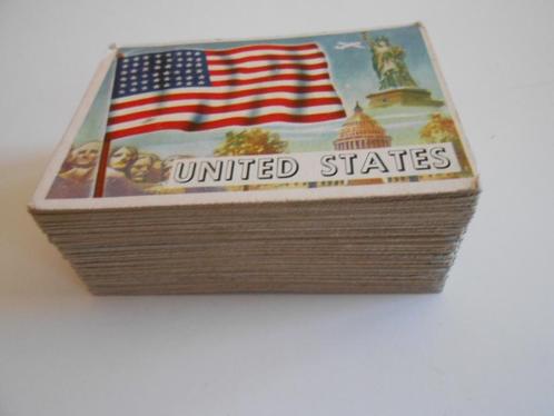 61 chromo's vlaggen van de wereld . "flags of the world), Boeken, Prentenboeken en Plaatjesalbums, Ophalen of Verzenden