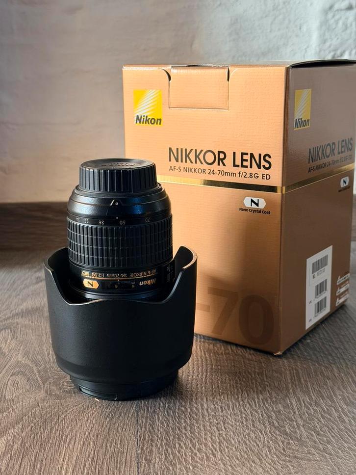 Nikon AF-S 24-70mm f/2.8G ED – uitstekende staat, Audio, Tv en Foto, Foto | Lenzen en Objectieven, Gebruikt, Standaardlens, Zoom