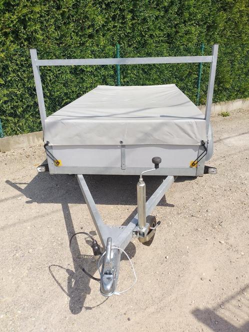 Dubbelas aluminium borden ongeremd, Auto diversen, Aanhangers en Bagagewagens, Zo goed als nieuw, Ophalen