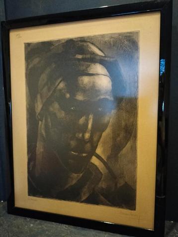 Le mineur Marius Carion gravure beschikbaar voor biedingen