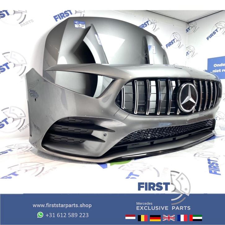 W177 AMG VOORKOP GRIJS 787 Mercedes A KLASSE 2018-2022 FRONT, Auto-onderdelen, Carrosserie, Bumper, Mercedes-Benz, Voor, Gebruikt