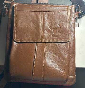 Nieuwe Bagio Leren Tas – Bull Logo, Compact & Stijlvol beschikbaar voor biedingen