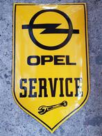 Opel service emaillen garage showroom reclame decoratie bord, Verzamelen, Ophalen of Verzenden, Zo goed als nieuw, Reclamebord