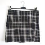 stretchy rok zwart wit geruit M, Kleding | Dames, Rokken, Maat 38/40 (M), Verzenden, Wit, Nieuw