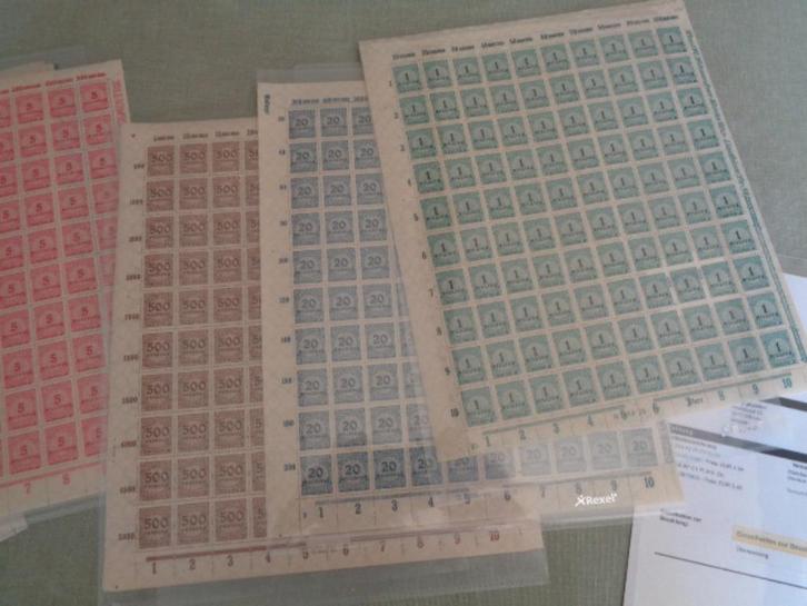 DR > 45 Infla bogen Mi 313-330, Postzegels en Munten, Postzegels | Europa | Duitsland, Postfris, Duitse Keizerrijk, Ophalen of Verzenden