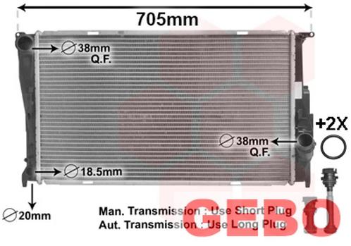 BMW E91 TOURING 2008 T/M 2012 Radiator Diesel 1711 7788 903, Auto-onderdelen, Motor en Toebehoren, BMW, Nieuw, 6 maanden garantie