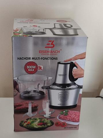 Hachoir multi fonctions neuf, 2 à 3 litres, Enlèvement ou Envoi, Neuf, 2 vitesses