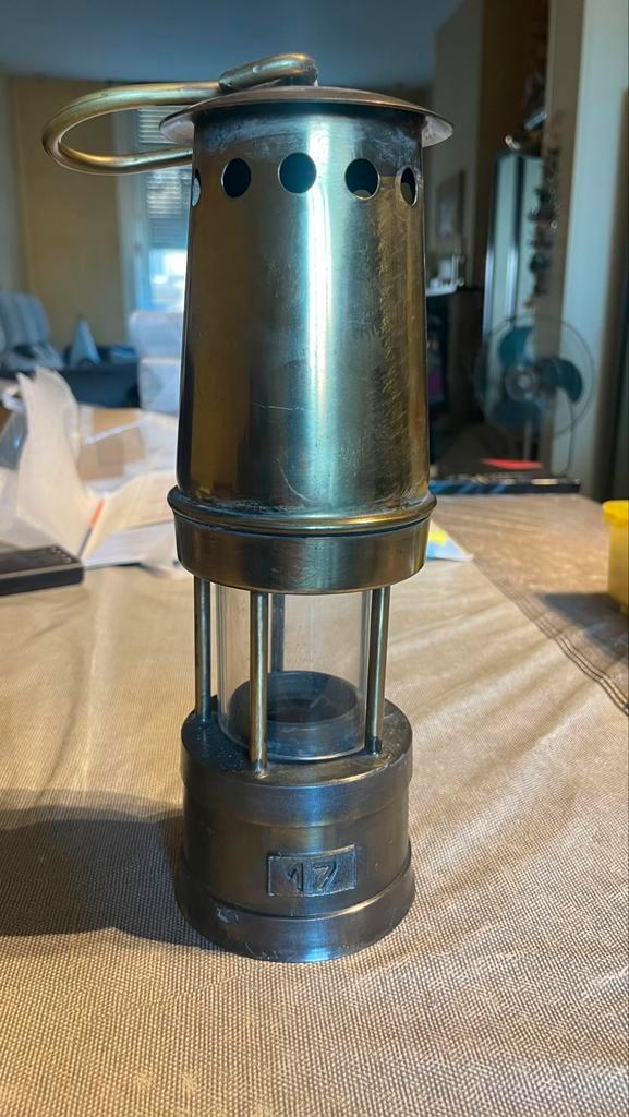 Mijnwerkerslamp, Antiek en Kunst, Antiek | Brons en Koper, Koper, Ophalen