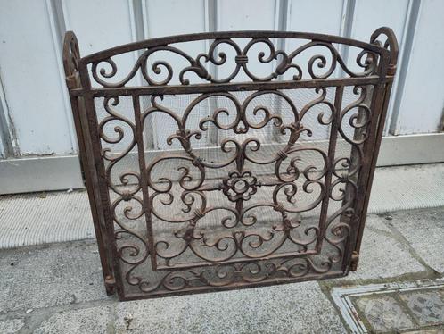 Grille de foyer pour âtre de cheminée en fonte, Maison & Meubles, Cheminées, Utilisé, Cheminée au bois, Enlèvement