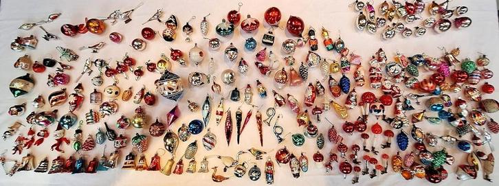Groot lot vintage kerstballen - 400+ stuks, Diversen, Kerst, Gebruikt, Ophalen