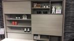 Grote, mooie, moderne, decoratieve wandkast met schuifdeuren, 250 tot 300 cm, 200 cm of meer, Ophalen of Verzenden, Overige houtsoorten