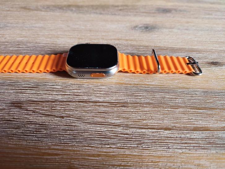 Ultra smartwatch 2 Nieuw, Handtassen en Accessoires, Smartwatches, Nieuw, Android, Oranje, Afstand, Calorieverbanding, Conditie