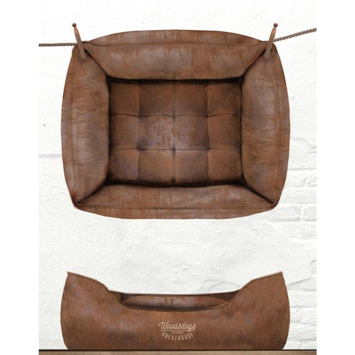 Panier / Sofa Brun pour chien 65cm Milk&Pepper Woodsdogs, Dieren en Toebehoren, Hondenmanden, Nieuw, Polyester, Ophalen of Verzenden