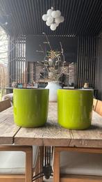 Groene bloempotten, Tuin en Terras, Gebruikt, Aardewerk, 40 tot 70 cm, Ophalen