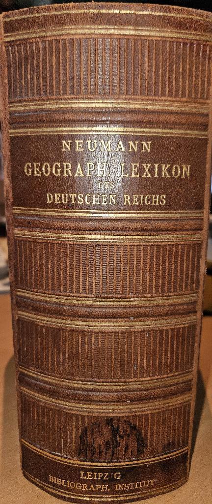 Geographisches Lexikon des Deutschen Reichs,, Boeken, Encyclopedieën, Gelezen, Complete serie, Overige onderwerpen, Ophalen of Verzenden