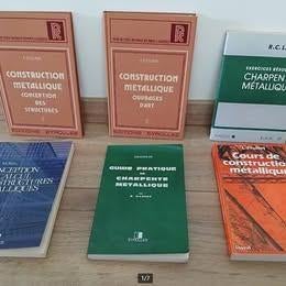 Lot de 6 ouvrages – Charpentes & structures métalliques, Boeken, Techniek, Zo goed als nieuw, Overige onderwerpen, Ophalen
