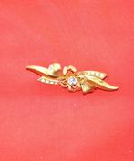 broche de fantaisie fleur ailée (x2016), Bijoux, Sacs & Beauté, Enlèvement ou Envoi, Utilisé, Autres matériaux, Avec strass