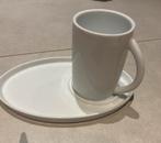 Mok en ondertas S&P (Salt & Pepper), Ophalen, Nieuw, Effen, Kop(pen) en/of Schotel(s)