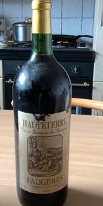 Fles wijn : hauteterre faugeres, Verzamelen, Wijnen, Ophalen, Frankrijk, Zo goed als nieuw, Rode wijn