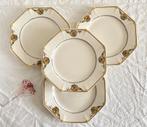 Lot de 4 assiettes plates Boch Art déco (décor 1206), Enlèvement ou Envoi