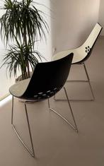 Set van 6 Calligaris Jam designstoelen – Italiaans design, Huis en Inrichting, Ophalen, Kunststof, Calligaris, Wit