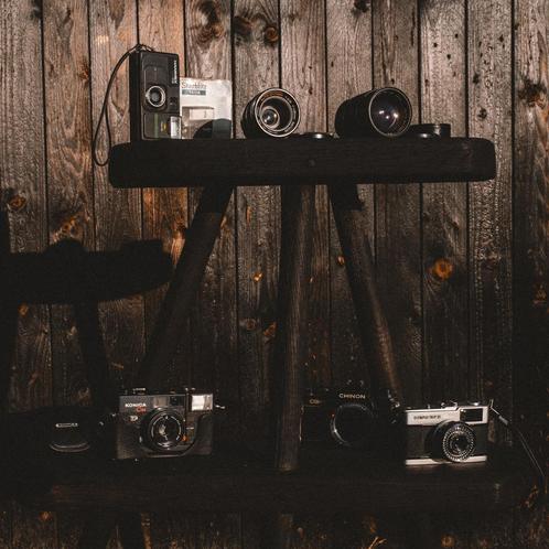 Analoge camera’s, lenzen en flitser., Audio, Tv en Foto, Fotocamera's Analoog, Olympus, Ophalen of Verzenden