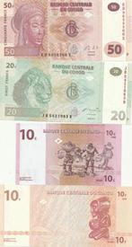 CONGO 6 VERSCHILLENDE BILJETTEN, Postzegels en Munten, Bankbiljetten | Afrika, Ophalen of Verzenden