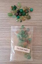 GROENE AGAAT KRISTALLEN - ENERGETISCHE EIGENSCHAP, Verzamelen, Ophalen of Verzenden, Nieuw, Kristal, Overige typen