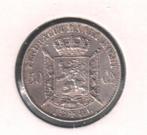 11143 * LEOPOLD II * 50 cent 1886 vl * Pr/FDC, Postzegels en Munten, Munten | België, Zilver, Verzenden