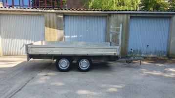 Remorque double essieux 750kg Aluminium 3,m/1,52m, Autos : Divers, Remorques, Enlèvement, Comme neuf