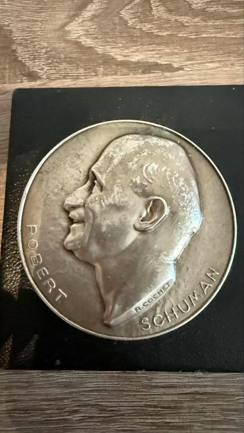 Medals Robert Schuman, Postzegels en Munten, Penningen en Medailles, Brons, Ophalen of Verzenden