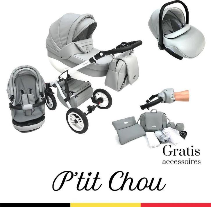 Poussette+Accessoires "petit chou", Enfants & Bébés, Poussettes & Combinaisons, Comme neuf, Poussette combi, Autres marques, Avec nacelle