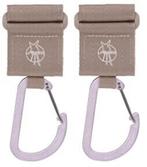 Lässig karabijnhaken voor wandelwagen 2 pack beige, Ophalen of Verzenden, Nieuw