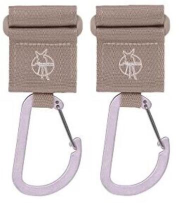 Lässig karabijnhaken voor wandelwagen 2 pack beige beschikbaar voor biedingen