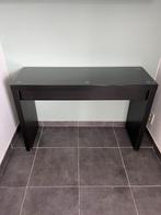 bureautafel - glazen plaat - 1 lade, Ophalen, Gebruikt, Bureau