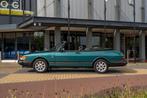 Saab 900 S 2.0 Cabriolet (bj 1992), Auto's, Zwart, Cabriolet, Leder, Bedrijf