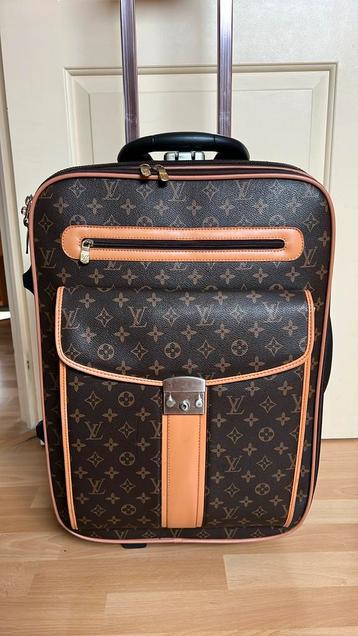 Valise trolley type Louis Vuitton 38/60 épaisseur 28 cm, Enlèvement, Comme neuf