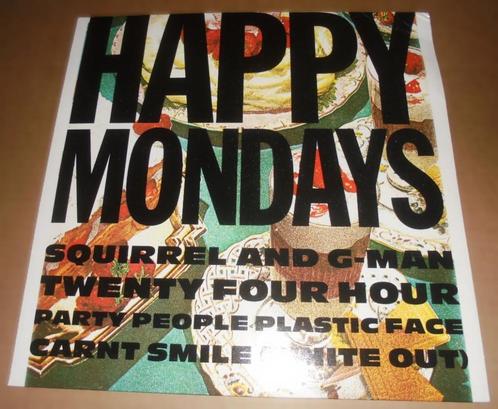 HAPPY MONDAYS - SQUIRREL AND G-MAN TWENTY FOUR HOUR PARTY -, Cd's en Dvd's, Vinyl | Rock, Gebruikt, Alternative, 12 inch, Ophalen of Verzenden