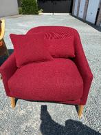 rode 1-zit fauteuil, Ophalen, Zo goed als nieuw