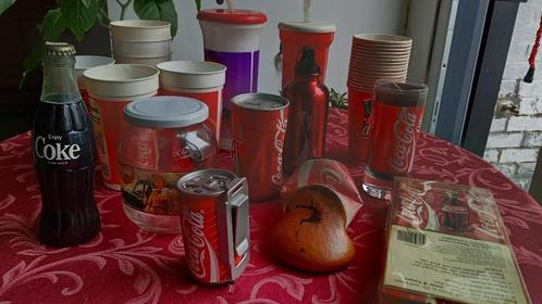 lot 3  coca cola gobelet bouteille, Verzamelen, Merken en Reclamevoorwerpen, Zo goed als nieuw, Reclamebord, Ophalen of Verzenden